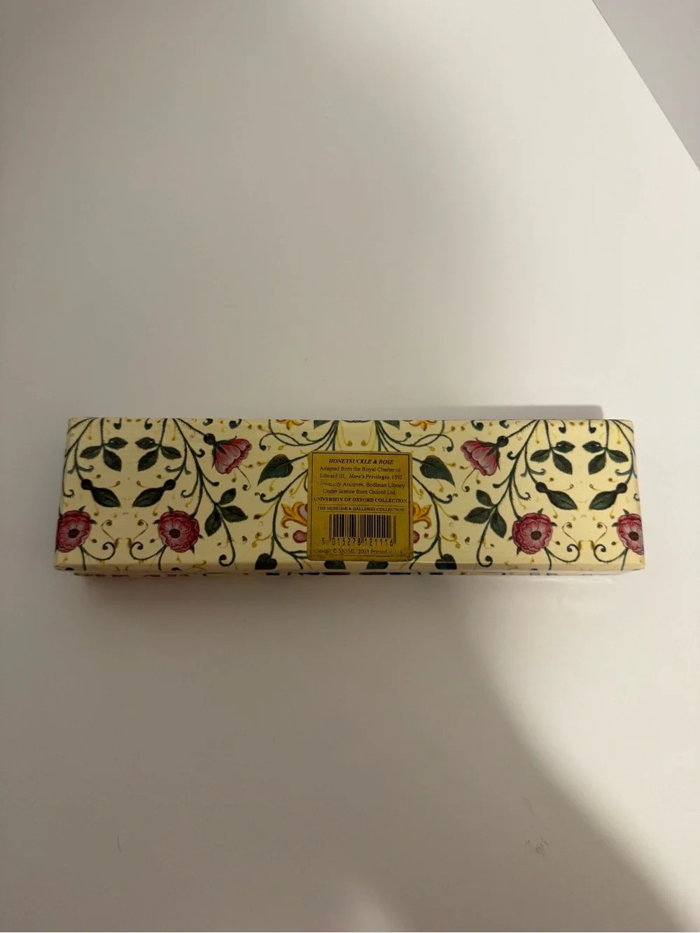 University of Oxford Museum Gallery Floral Pencil Set with eraser matching box